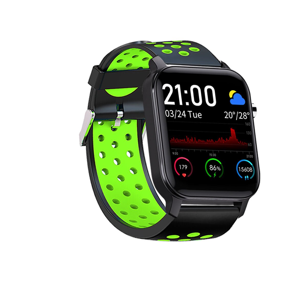 Smartwatch LEOTEC MultiSport Bip 2 Plus 1,4" LCD 170 mah Groen - Padelplezier.nl